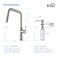 Kibi Macon Single Handle Pull Down Kitchen Sink Faucet with Soap Dispenser C-KKF2007BN-KSD100BN - alternate 3